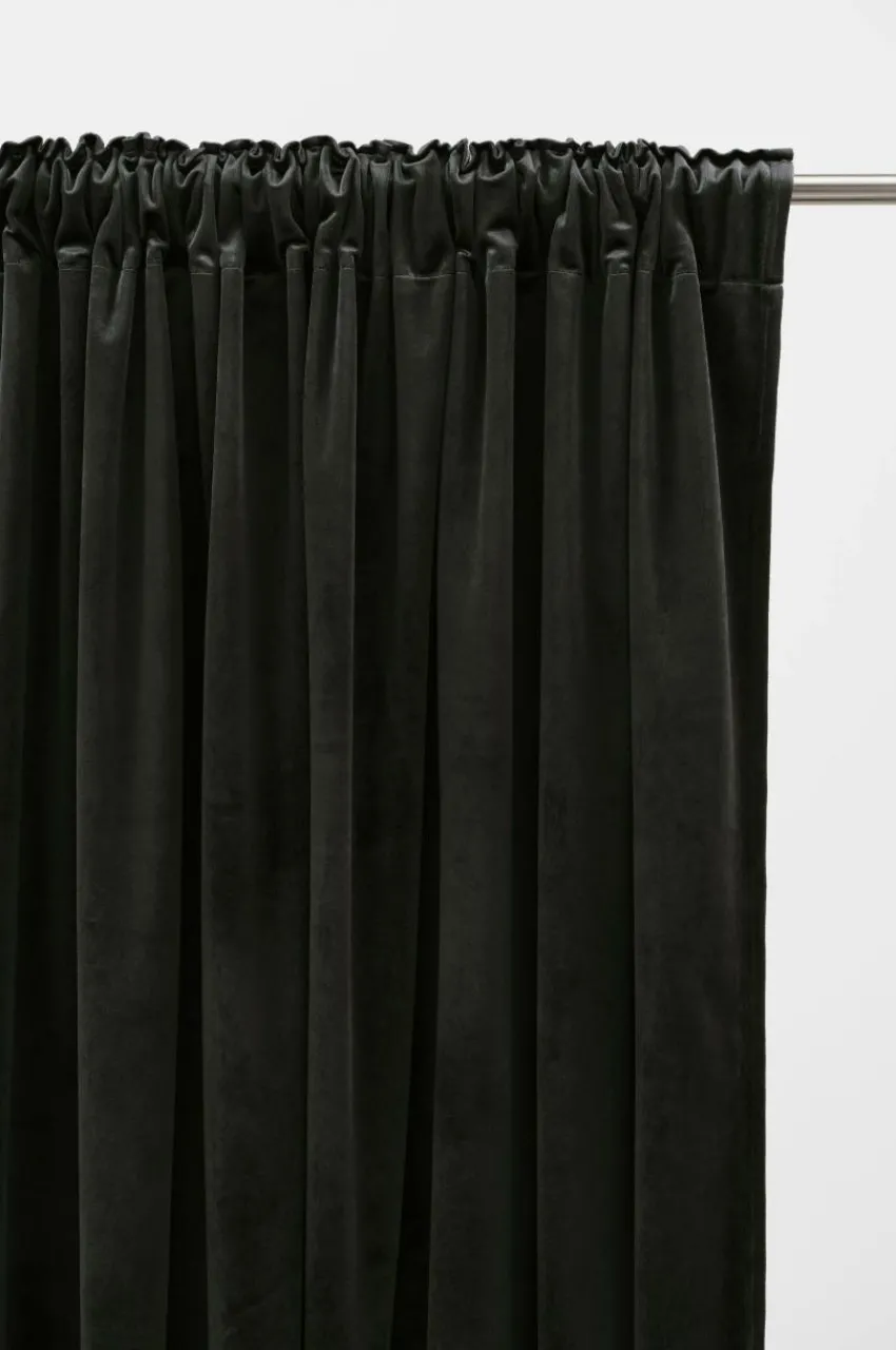 Julgardiner|Sammetsgardiner|Jotex SIMONE Multifunktionsgardin 2-pack Svart