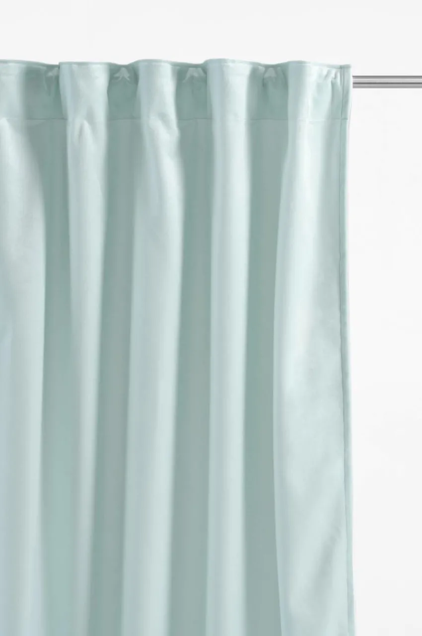 Sammetsgardiner|Multifunktionsgardiner|Jotex SIMONE Multifunktionsgardin 2-pack Ljusblå