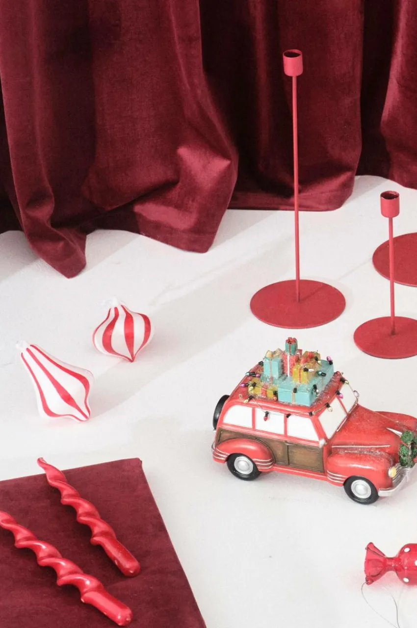 Julgardiner|Sammetsgardiner|Jotex SIMONE Multifunktionsgardin 2-pack Vinröd