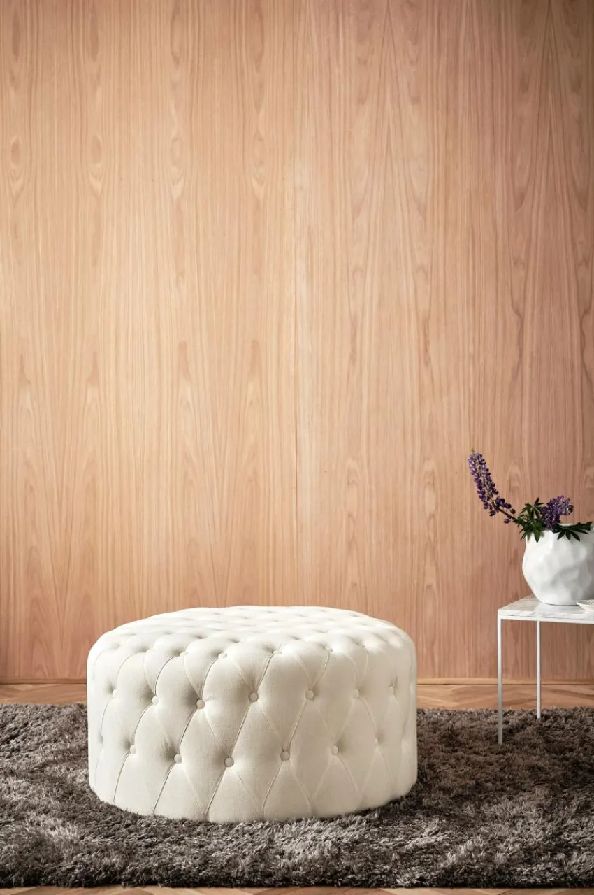 Sittpuffar|Jotex SKENE Sittpuff ø 80 Cm Naturvit