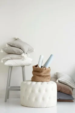 Sittpuffar|Jotex SKENE Sittpuff ø 60 Cm Naturvit