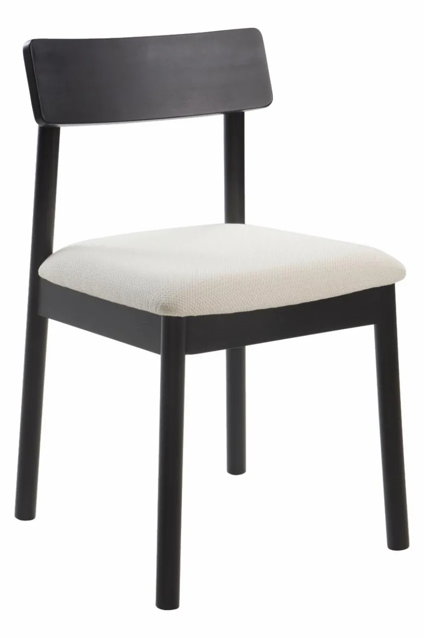 Stolar|Jotex SKILLINGE Stol Svart/Naturvit