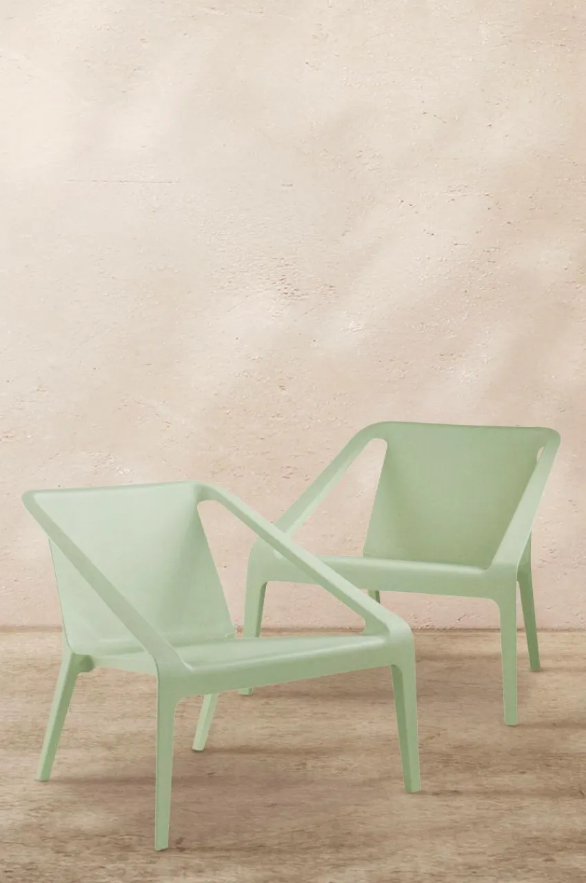 Utestolar & Utepallar|Utemöbler|Jotex SLÖINGE Loungestol 2-pack Mint