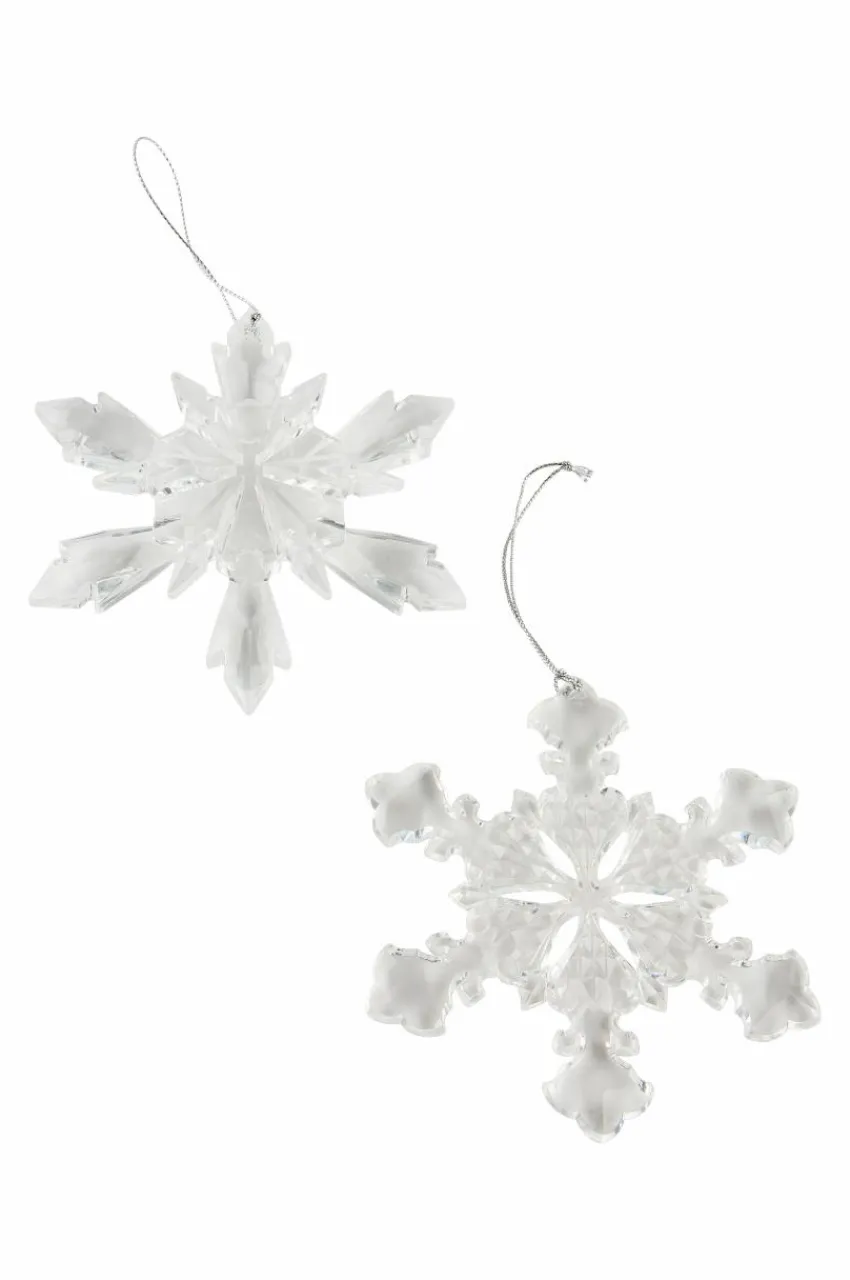 Juldekoration|Jotex SNOWFLAKE Juldekoration 4-pack Transparent