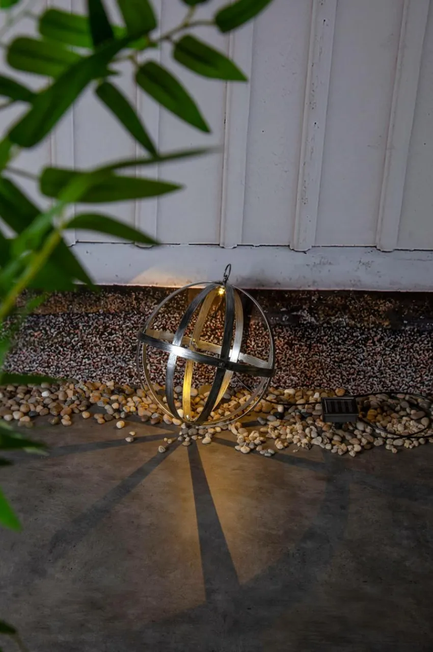 Utebelysning|Utebelysning|Jotex Solcellsglob Astri 25 Cm Silver