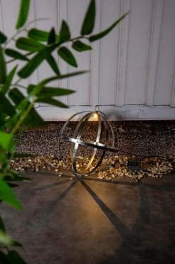 Utebelysning|Utebelysning|Jotex Solcellsglob Astri 30 Cm Silver