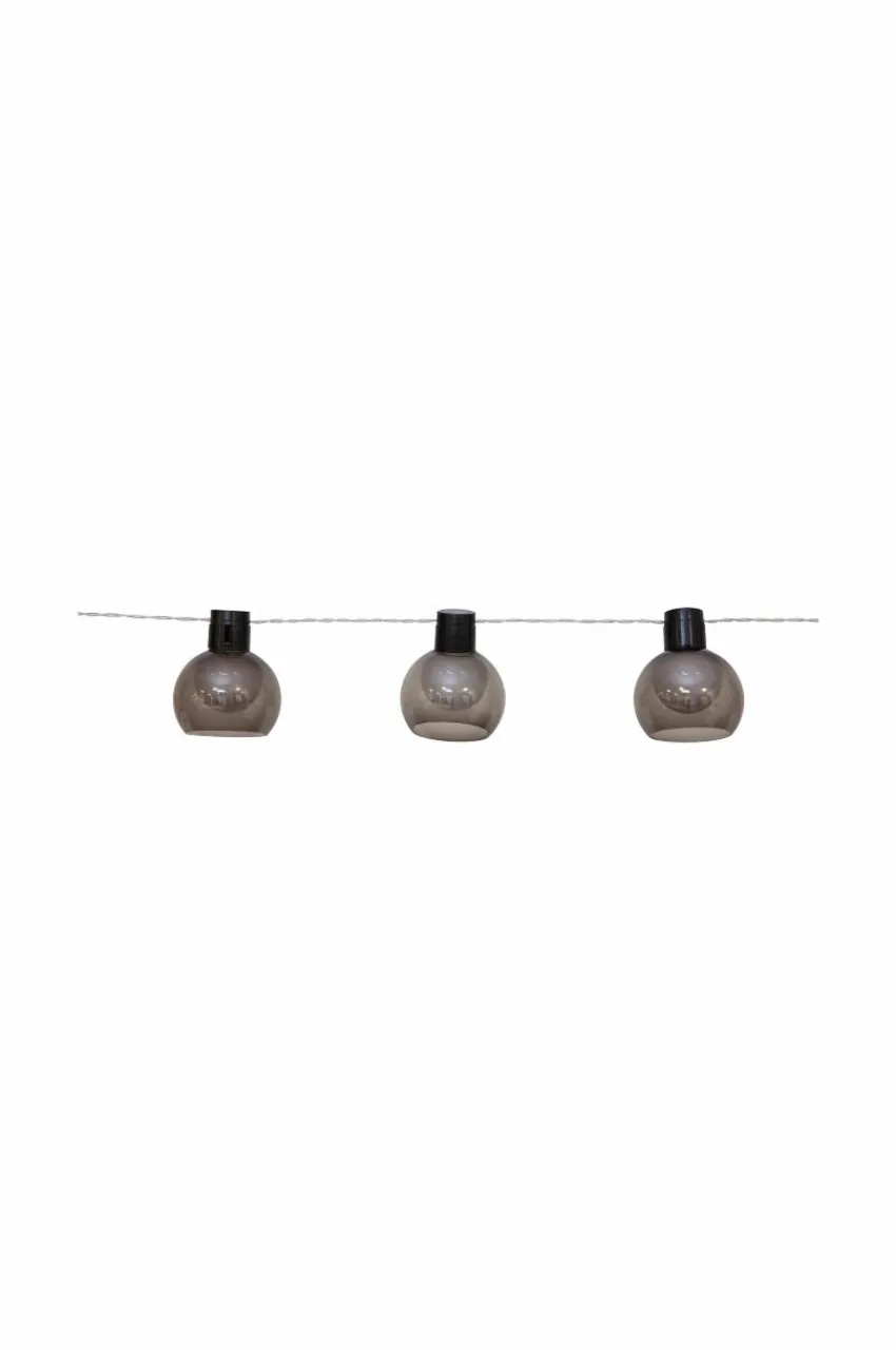 Utebelysning|Utebelysning|Jotex Solcells-ljusslinga Smoky Transparent