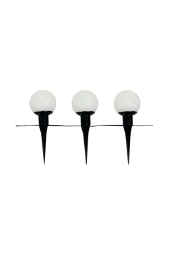 Utebelysning|Utebelysning|Jotex Solcellsslinga Svart/vit