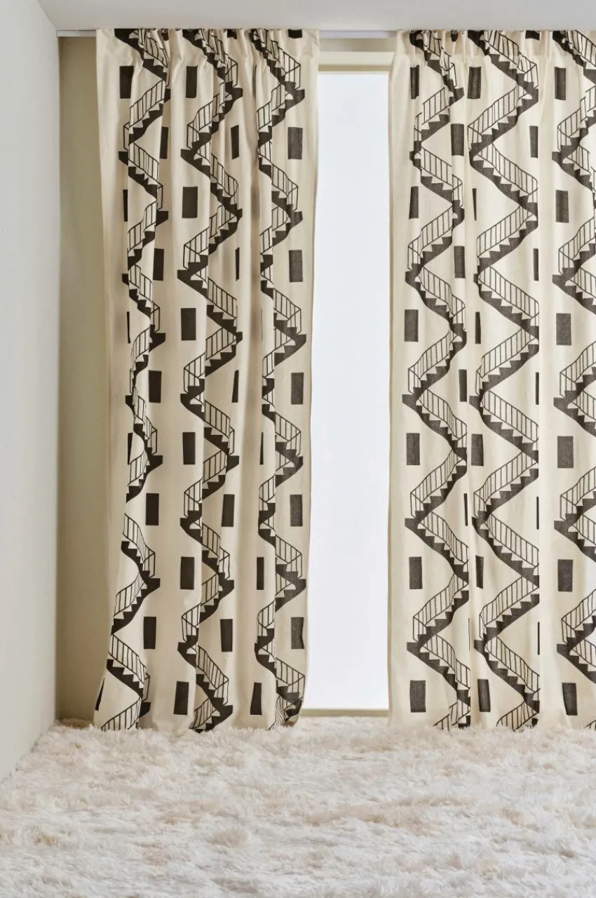 Multifunktionsgardiner|Jotex STAIRS funktionsgardin 2-pack Multi