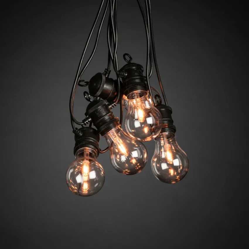 Utebelysning|Utebelysning|Jotex Startset E27 10 LED Utbytbar Svart