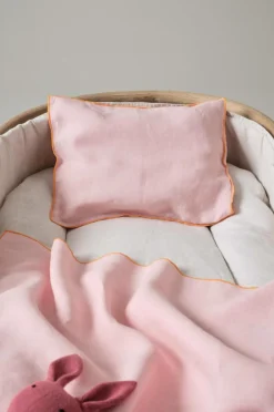 Barnsängkläder|Jotex STICH MINI örngott 35x28 Cm Bubbelgumsrosa