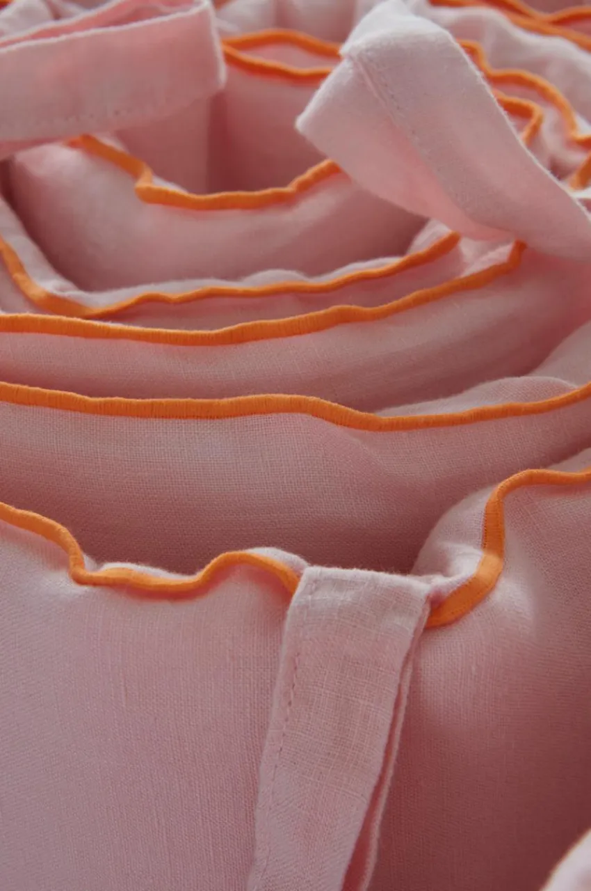 Barnsängkläder|Jotex STICH Spjälsängsskydd Bubbelgumsrosa