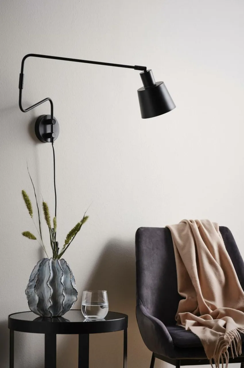 Vägglampor|Jotex STIG Vägglampa Svart