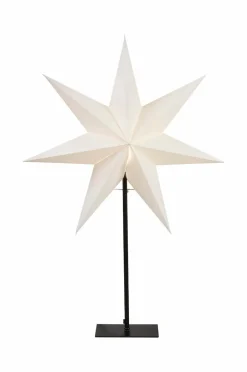 Julbelysning|Jotex Stjärna På Fot Frozen 80cm Vit