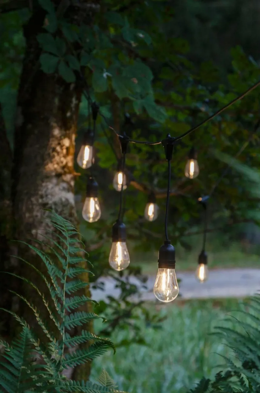 Utebelysning|Utebelysning|Jotex String Light Ljusslinga Svart