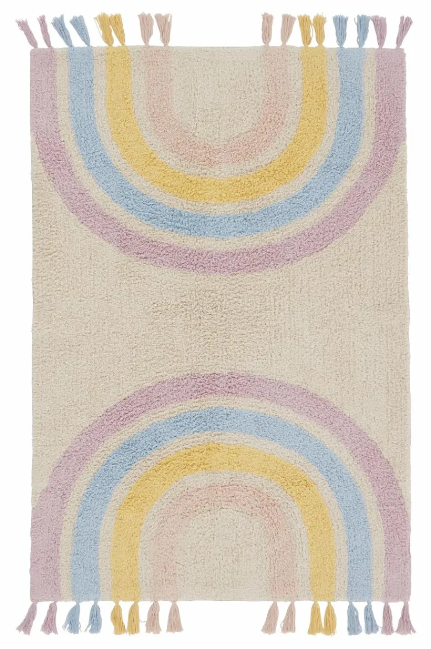 Barnmattor|Barnmattor|Jotex SUNITA Bomullsmatta Naturvit/multi