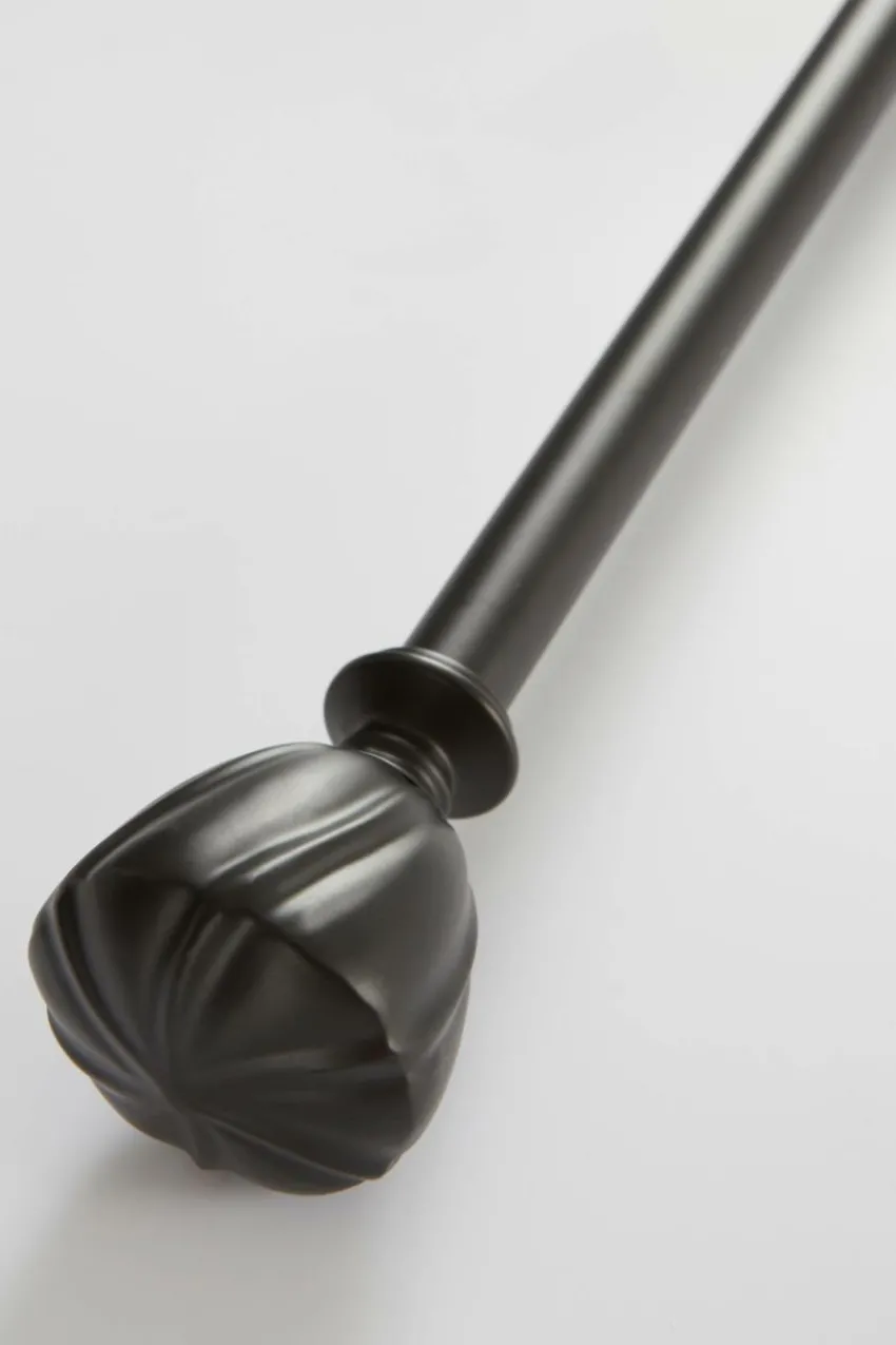 Gardinstänger|Jotex SWIRL Gardinstång 151-198 Cm Svart