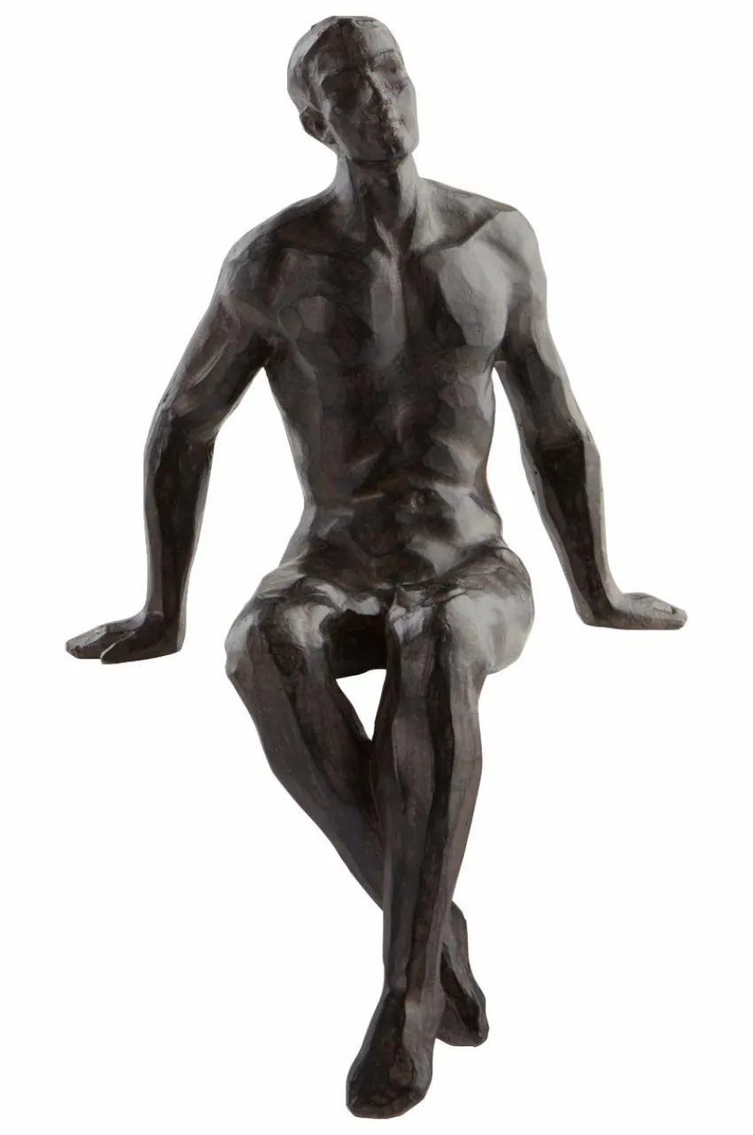 Prydnadssaker|Jotex THINKER Dekorationsfigur Svart/brons