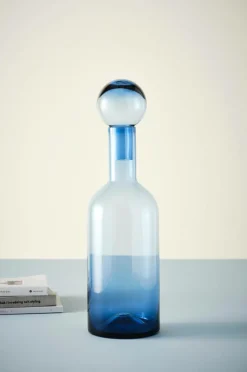 Vaser|Prydnadssaker|Jotex THOR Glasvas - Höjd 55,5 Cm Blågrå