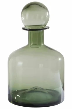 Vaser|Prydnadssaker|Jotex THOR Glasvas - Höjd 37,5 Cm Grågrön
