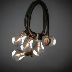 Utebelysning|Utebelysning|Jotex Tilläggsslinga E27 10 LED Utbytbar Svart