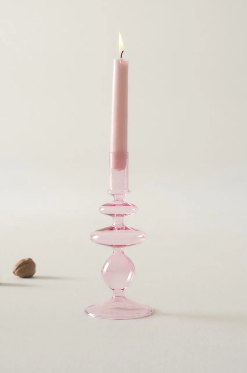 Ljusstakar|Jotex TIMOTEJ Ljusstake Ljusrosa