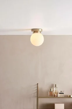 Vägglampor|Taklampor|Jotex TINK WHITE Taklampa Vit/mässing