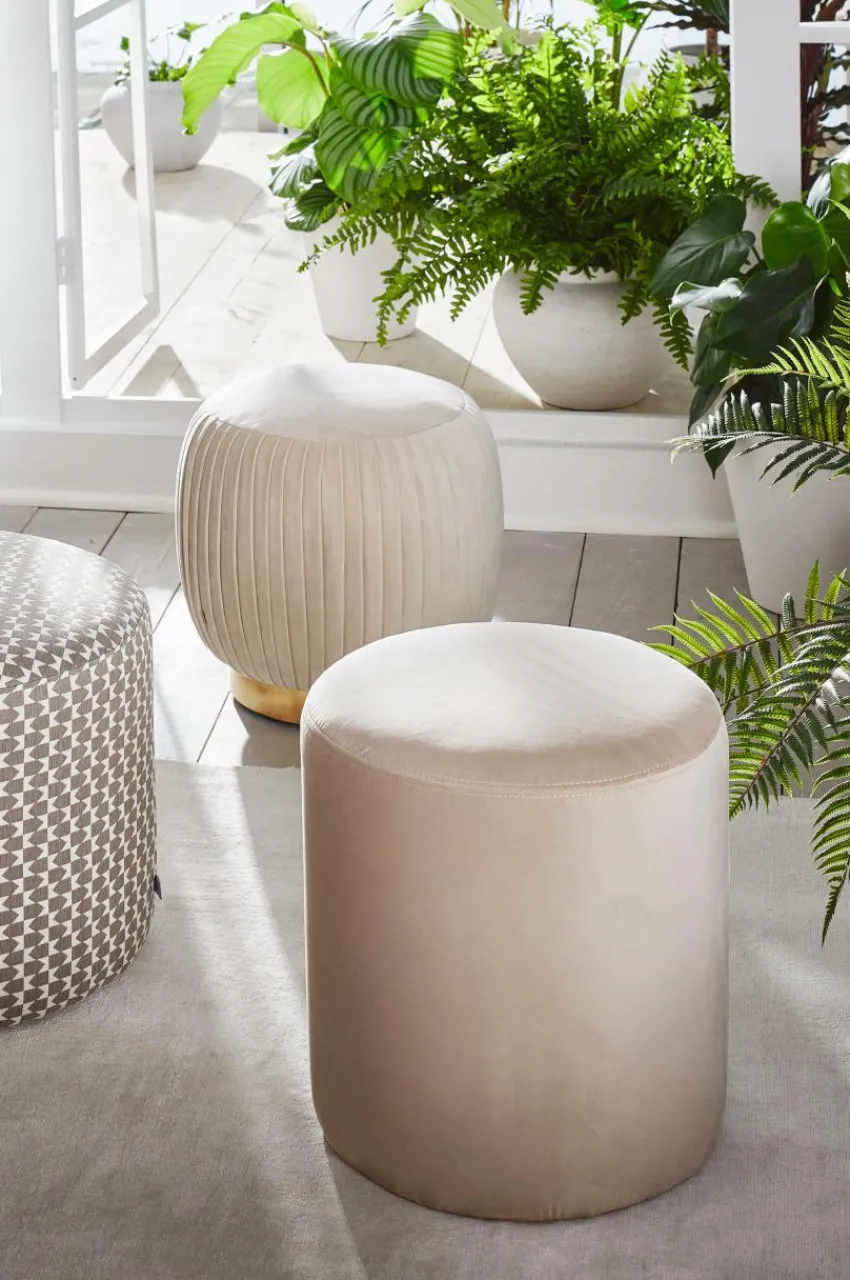 Sittpuffar|Jotex TOKYO Sittpuff ø 40 Cm Ljusbeige
