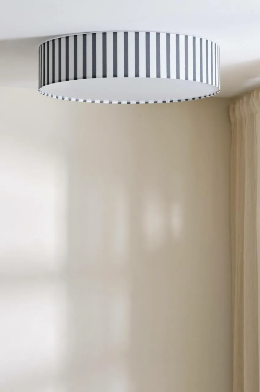 Taklampor|Jotex TOLLO Plafond ø 60 Cm Svart/vit