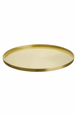 Brickor & Serveringsfat|Jotex TOLNE Bricka - Liten ø 35 Cm Mässing