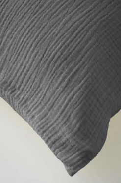 Örngott|Jotex TOM örngott 90x50 Cm - Ekologisk Mörk mullvadsgrå