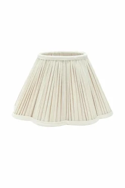 Lampskärmar|Jotex Toppringskärm Siv Plissé 35 Cm Ivory