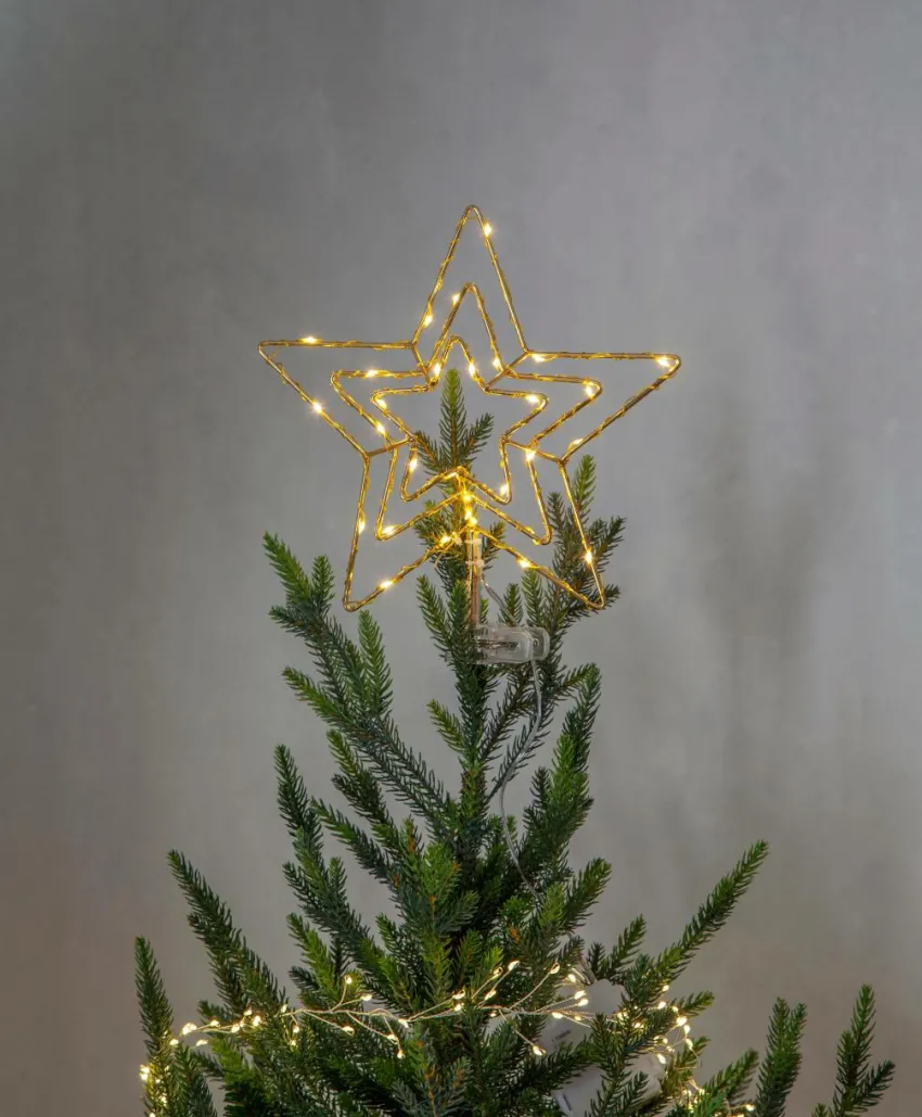 Julbelysning|Juldekoration|Jotex Toppstjarna Topsy Brass