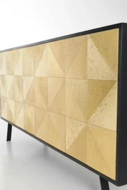 Förvaring|Jotex TORCY Sideboard 45x160 Cm Svart/mässing