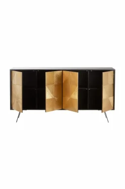 Förvaring|Jotex TORCY Sideboard 45x160 Cm Svart/mässing