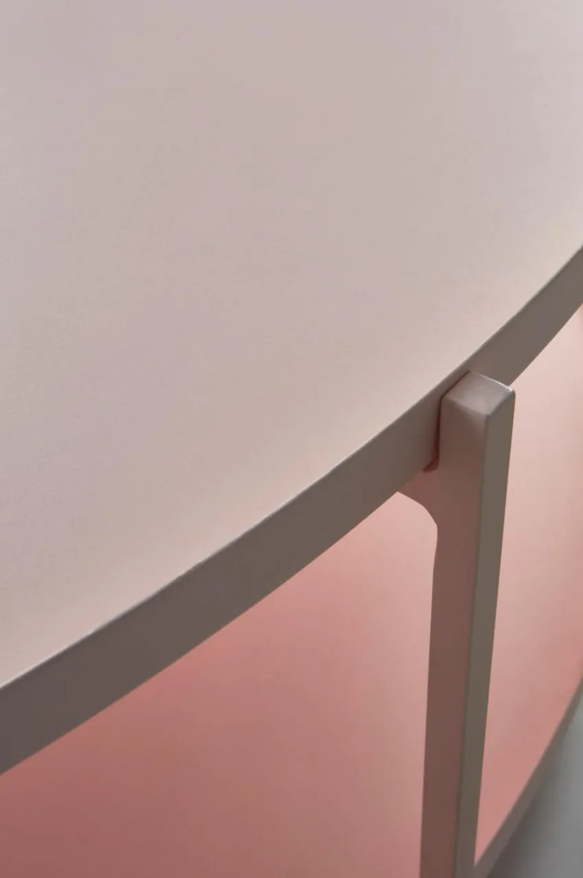 Bord|Jotex TRAYSON Soffbord ø 110 Cm Matt rosa