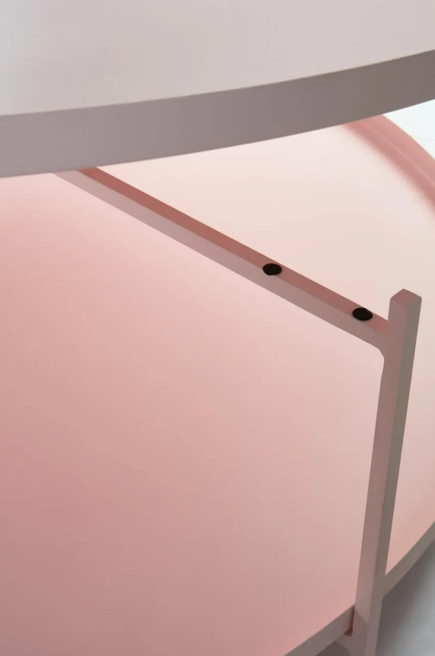 Bord|Jotex TRAYSON Soffbord ø 110 Cm Matt rosa