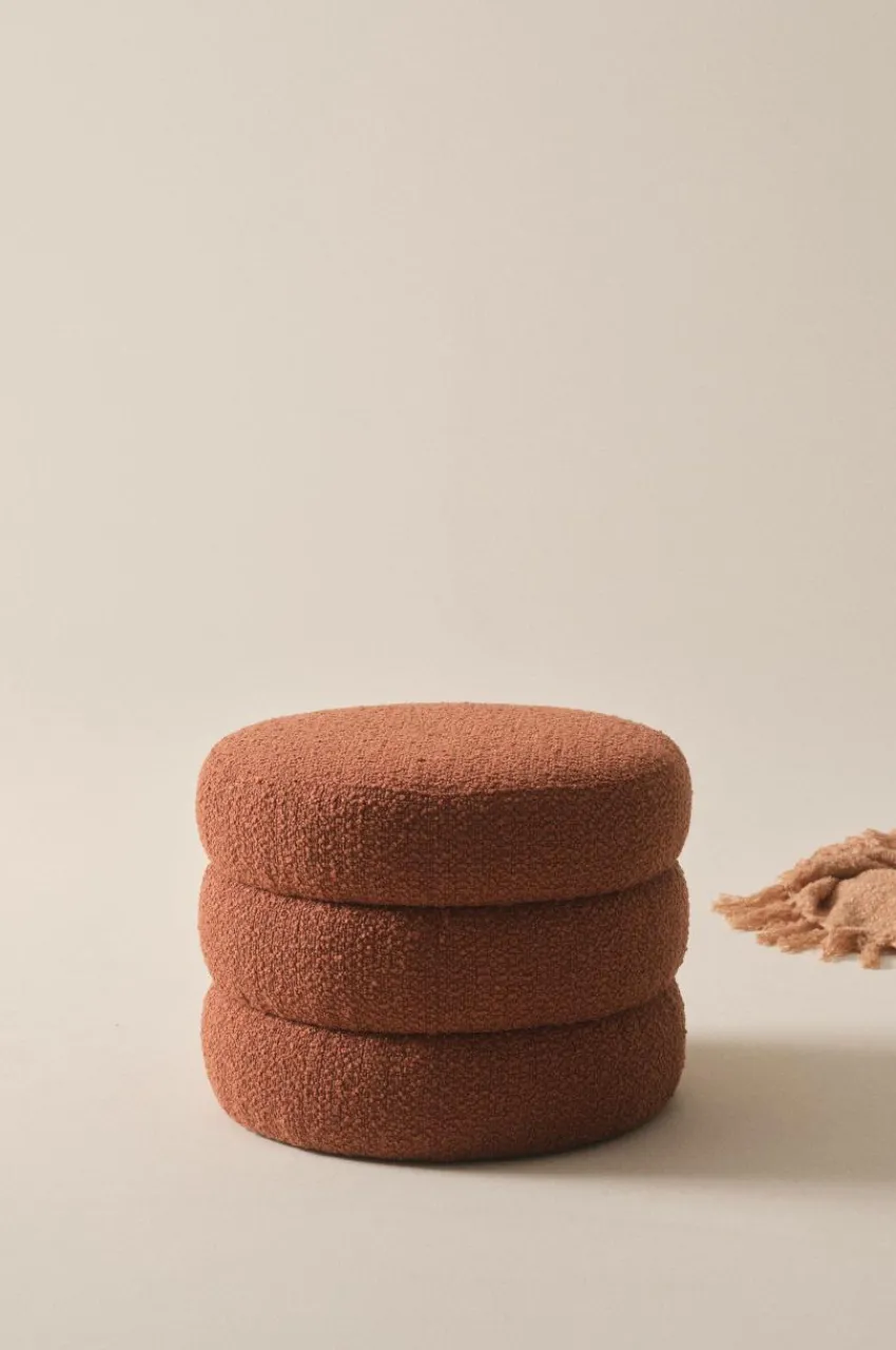Sittpuffar|Jotex TRIBUS Sittpuff ø 50 Cm Roströd