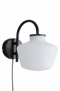 Vägglampor|Jotex TROPEA Vägglampa Svart/vit