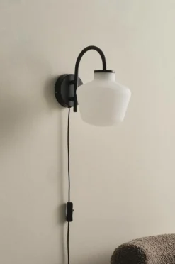 Vägglampor|Jotex TROPEA Vägglampa Svart/vit