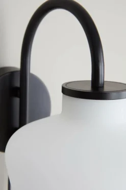 Vägglampor|Jotex TROPEA Vägglampa Svart/vit