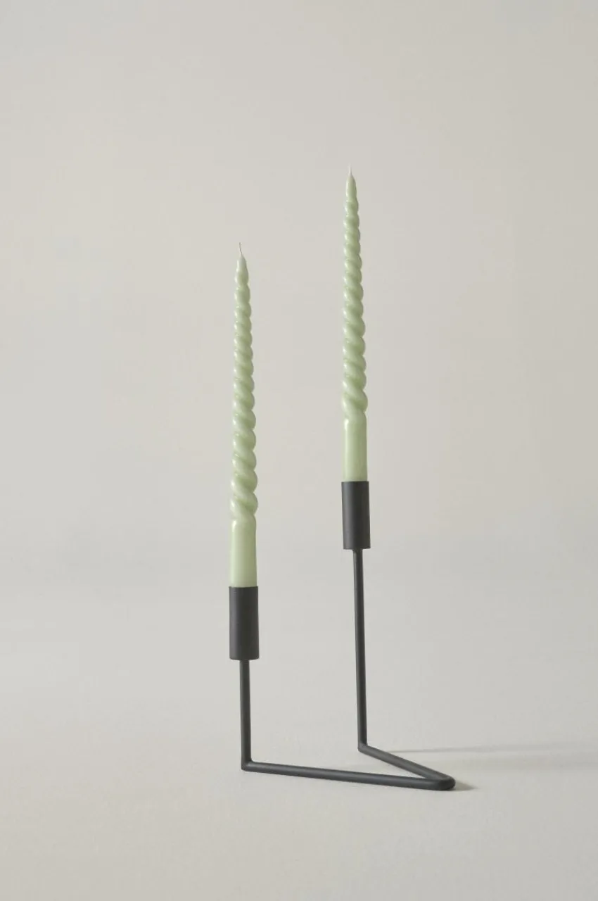 Ljus|Juldekoration|Jotex TWISTER Ljus 2-pack Vårgrön