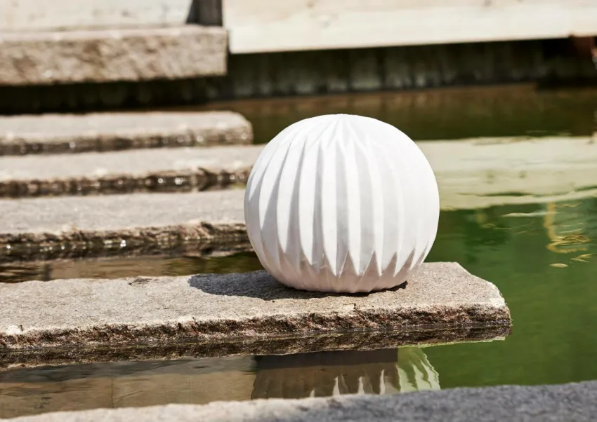 Utebelysning|Utebelysning|Jotex Utomhusdekoration Sandy Globe 25 Cm Vit