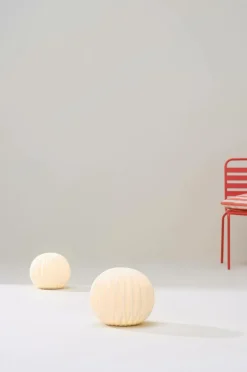 Utebelysning|Utebelysning|Jotex Utomhusdekoration Sandy Globe 30 Cm Vit