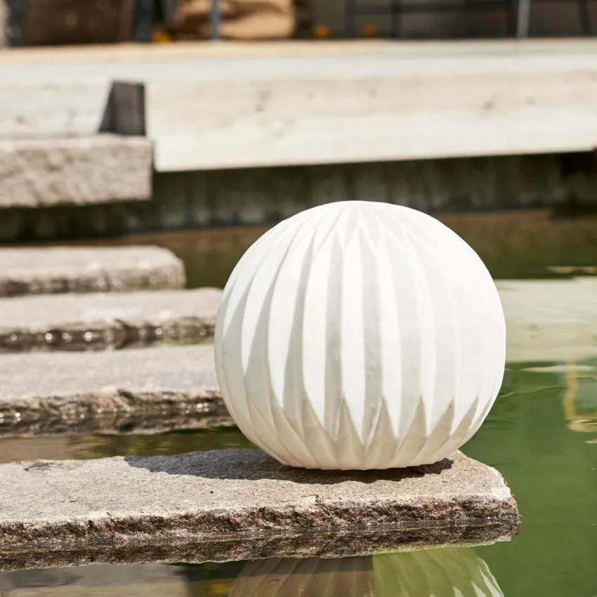 Utebelysning|Utebelysning|Jotex Utomhusdekoration Sandy Globe 30 Cm Vit