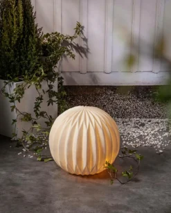 Utebelysning|Utebelysning|Jotex Utomhusdekoration Sandy Globe 30 Cm Vit