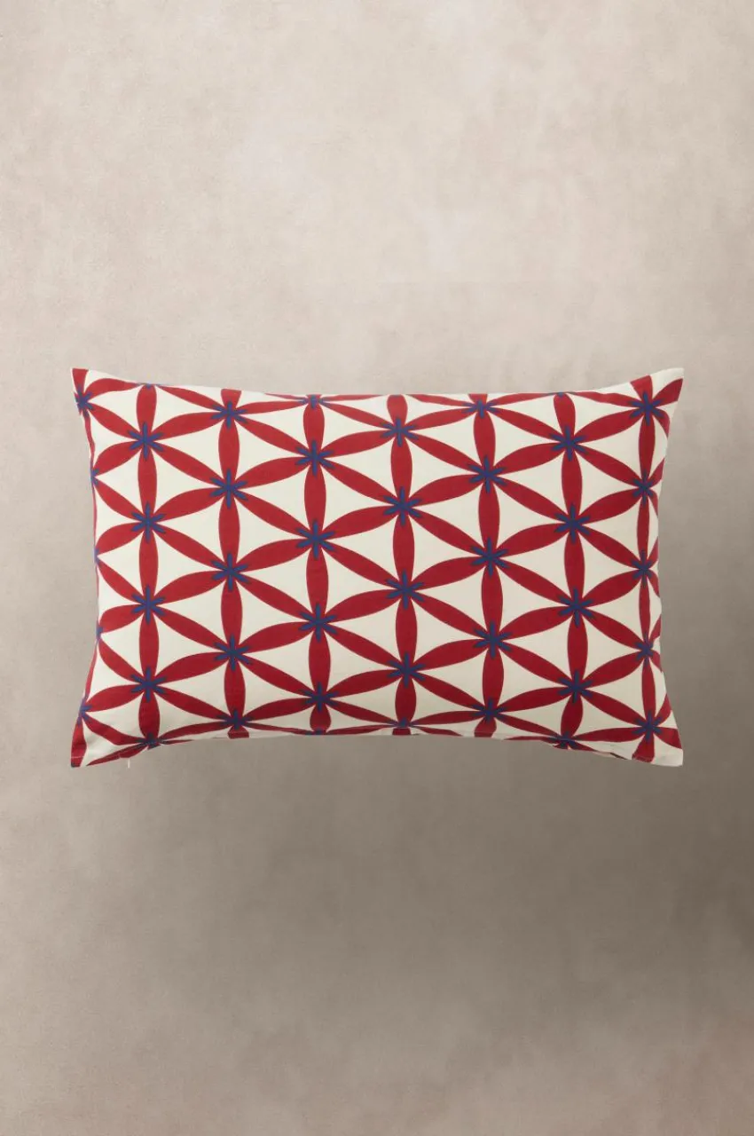 Prydnadskuddar & Fodral|Julkuddar & Julplädar|Jotex VALERIA Kuddfodral 60x40 Cm Röd/beige