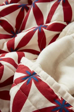 Plädar & Filtar|Julkuddar & Julplädar|Jotex VALERIA Pläd Röd/beige