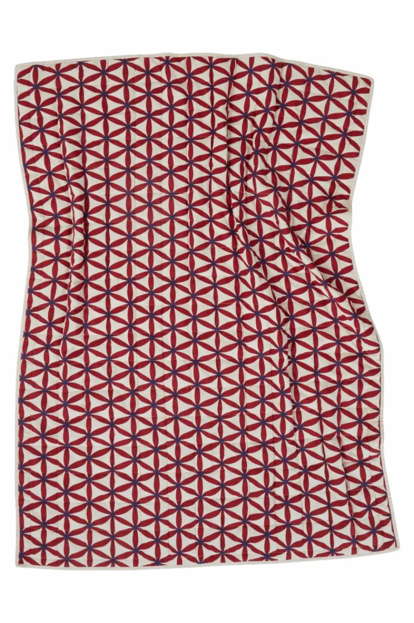 Plädar & Filtar|Julkuddar & Julplädar|Jotex VALERIA Pläd Röd/beige