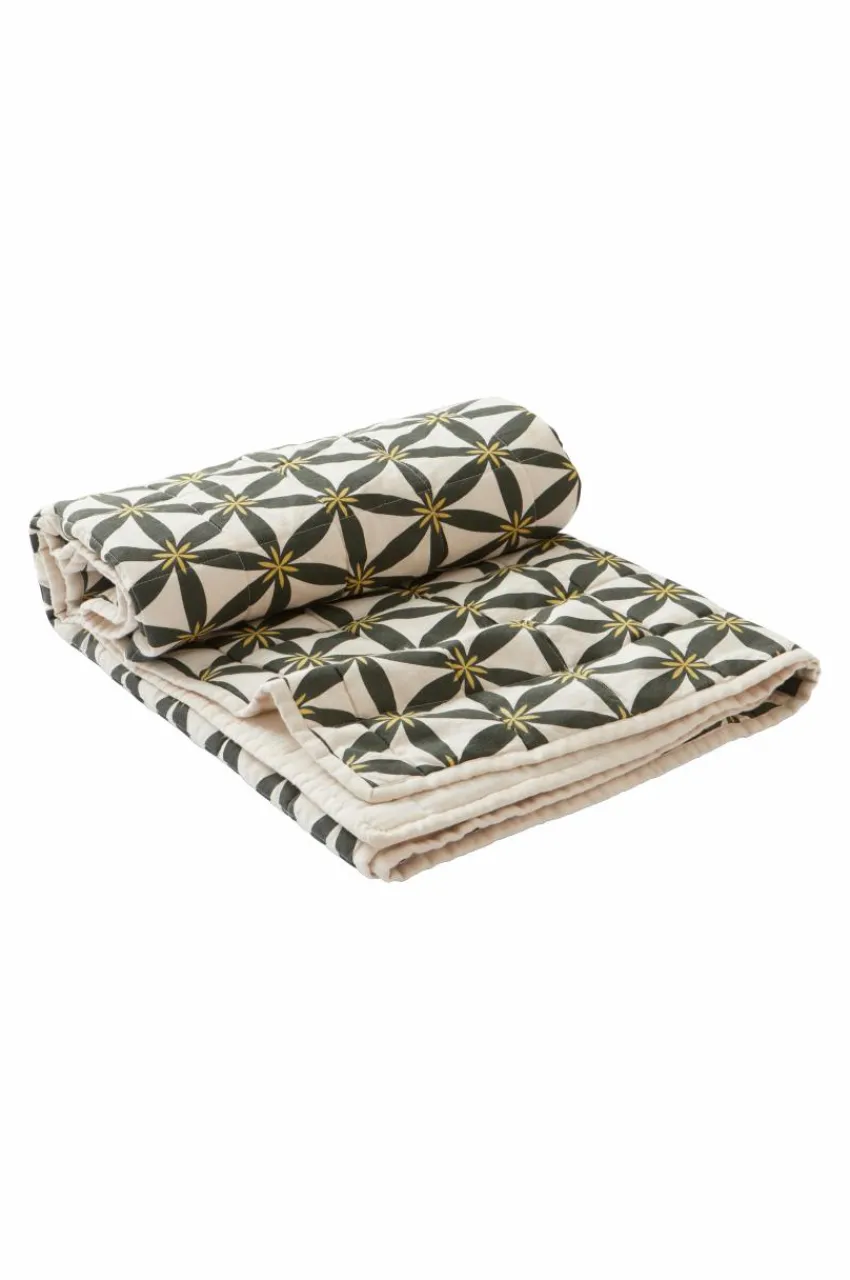 Plädar & Filtar|Julkuddar & Julplädar|Jotex VALERIA Pläd Grön/beige